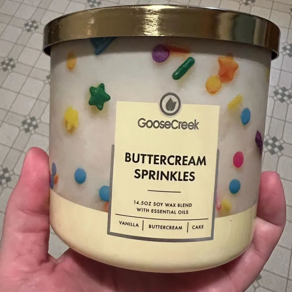 Goose Creek Buttercream Sprinkles 3 Wick Candle 14.5oz